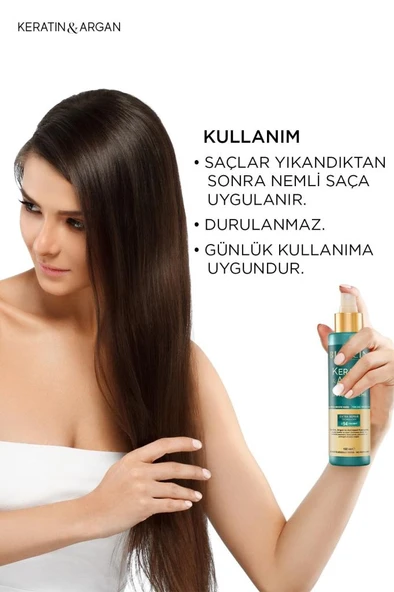 Bioxcin Keratin ve Argan Onarıcı Sıvı Saç Kremi 150 ml - 6