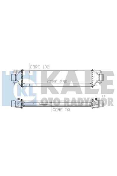 Kale 010CAC030 OTO Radyatör 0 Turbo Radyatörü Linea 07- 1.4 T-Jet 580X132X50