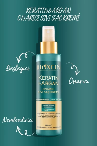 Bioxcin Keratin ve Argan Onarıcı Sıvı Saç Kremi 150 ml - 4