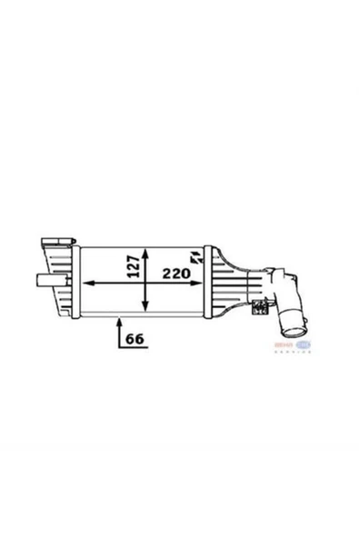 Mahle 8ML376723181 BEHR 8ML376723-181 Turbo Radyatörü Astra G 1.7Dtı 16V 1.7Cdtı 2.0 Dtı 16V 220X170X66