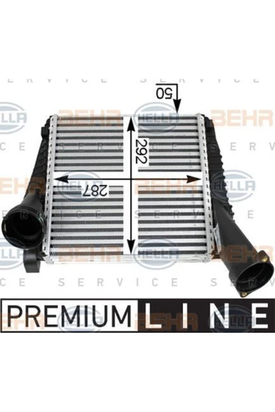 Mahle 8ML376723471 BEHR 8ML376723-471 Turbo Radyatörü Touareg 2.5 5.0TDI 03-10 Q7 3.0 4.2TDI 06-15 Cayenne 4.2 02-07
