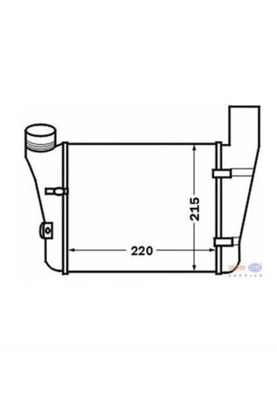 Mahle 8ML376776081 BEHR 8ML376776-81 Turbo Radyatörü A4 1.9TDI 00-04 2.0TDI 04- A6 1.9TDI 01-05 215×218×62 ürün görseli 1