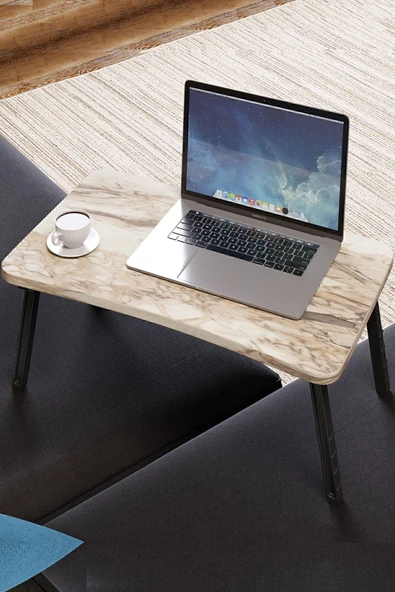 interGO Renkli Laptop Sehpası Katlanabilir Yatak Koltuk Üstü Kahvaltı Bilgisayar Sehpası - Efes
