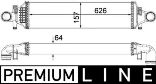 Mahle CI480000P KNECHT  Turbo Radyatörü (193×208) Mercedes Benz A-/B-Class (Eno:8Ml376924051) ürün görseli 1