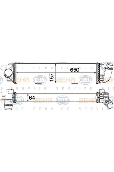 Mahle CI31000P Cı31000p Turbo Radyatörü (ıntercooler) 14- Trafic Iıı 1.6tdcı