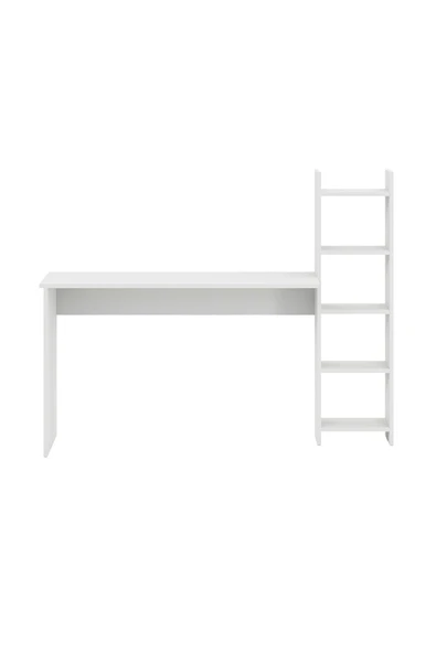 interGO Kitaplıklı Fonksiyonel Çalışma Masası - Beyaz - 6