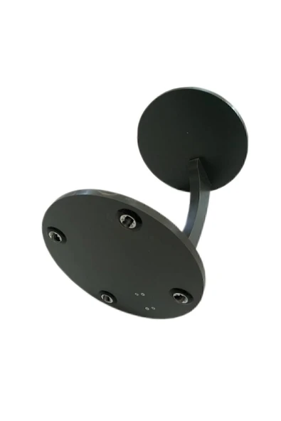 interGO Tekerlekli C Sehpa Koltuk Sehpası Yan Sehpa Zigon Sehpa Servis Sehpası - Antrasit Gri - 6