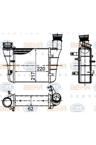 Mahle CI426000S Cı426000s Turbo Radyatörü (ıntercooler) Sol 05-09 Aı.a4 2.0tfsı-tdı