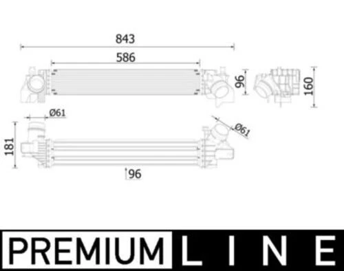 Mahle CI614000P -knecht-behr Cı614000p Turbo Radyatörü B38 Bmw F40 F44 F45 F46 F48 F39 Mini B36 B38 F54 F55 F56 F57 F60 Premium Line 17517617597