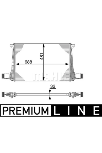 Mahle CI220000P KNECHT  Turbo Radyatörü 688×481×32 Audi Q7 (Eno:8Ml376747511)