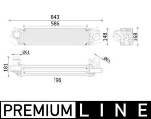Mahle CI617000P -knecht-behr Cı617000p Intercooler Bmw 118d 17517617598