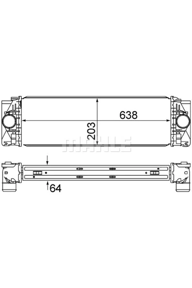 Mahle CI369000S Cı369000s Turbo Radyatörü Transporter - Sprinter Cdı 06- 09 Arası