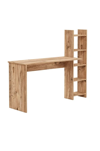 interGO Kitaplıklı Fonksiyonel Çalışma Masası - Atlantik Çam - 5