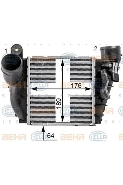 Mahle CI22000S Cı22000s Turbo Radyatörü Intercooler 98- Golf Iv Bora A3 1.9tdı