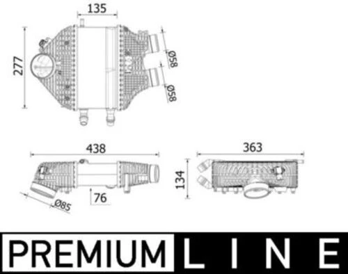 Mahle CI618000P -knecht-behr Cı618000p Intercooler Bmw M3 M4 17514802574