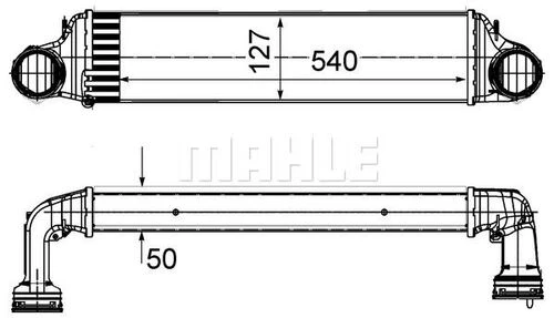 Mahle CI488000S KNECHT  Turbo Radyatörü (540×127×50) E46 E83 M47 D20 (204D1) (Eno:8Ml376988064)