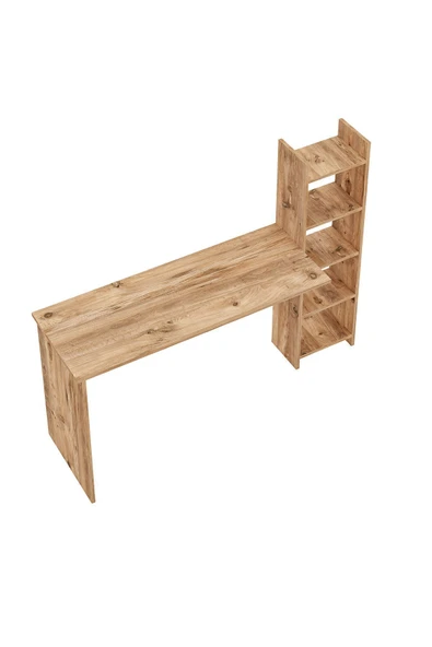 interGO Kitaplıklı Fonksiyonel Çalışma Masası - Atlantik Çam - 6