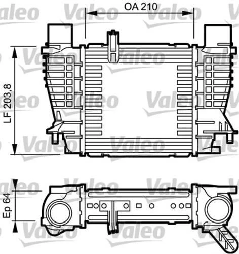 Valeo 817999  Turbo Radyatörü CLIO III 05- Modus 04-