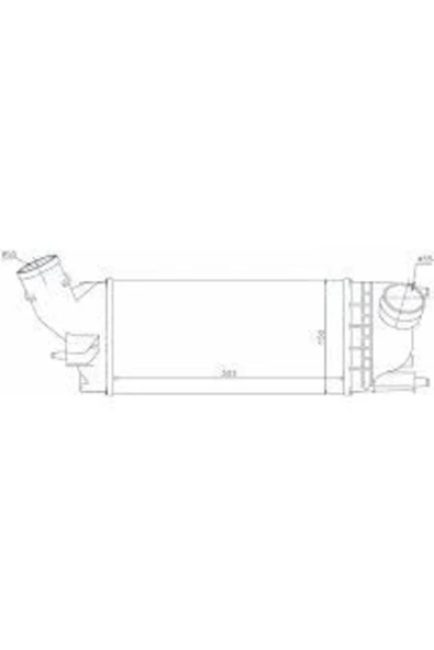 Ori IPE506076 Intercooler Brazing A/M 303X150X76 407 1.6 Hdi 04 / C5 1.6 Hdi 08 96599