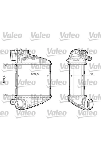 Valeo 817205  Turbo Radyatörü Golf Iv 98- Bora 98- 1.8t 1.9 Tdı / A3 96- / Toledo Iı 98- Leon 99- / O ürün görseli 1