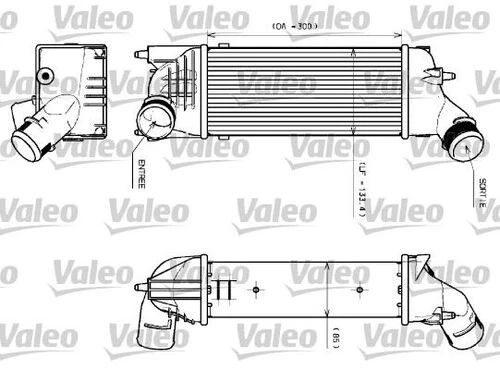 Valeo 817639  Turbo Radyatörü 407 04- 1.6 HDI 2.0 HDI / C5 04-