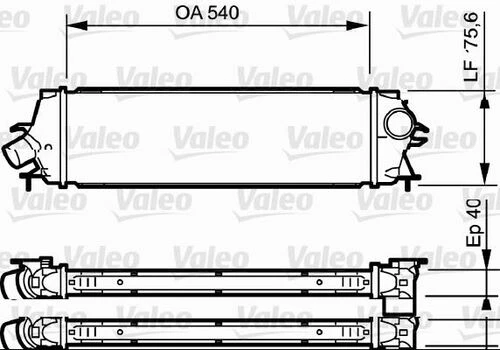 Valeo 818771  Turbo Radyatörü Trafic II 06- 2.0 DCI / Vivaro A 06- 2.0 Cdtı / Primaster 06-