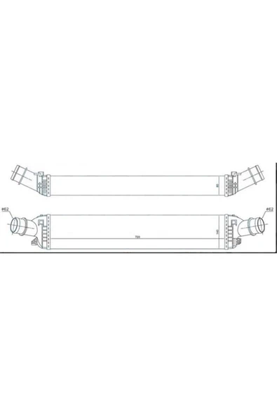Ori IAU503080 Intercooler Brazing A/M 720X140X80 A4 07 A5 07 A6 11 Q5 08 Macan 14 96618