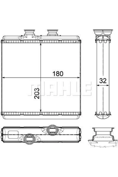 Mahle 8FH351315411 8fh351315-411 Kalorifer Radyatörü W204 207 212 218 07-