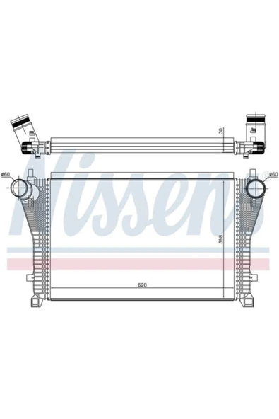 Wisco 5Q0145803K Turbo Radyatörü Mt-at 620x415 Mm Vw Golf 7 Passat Seat Leon Skoda Octavia Audi A3 1