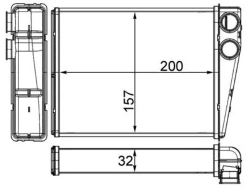 Mahle AH263000S -knecht-behr Ah263000s Kalorifer Radyatörü X164 06 12 W164 05 11 W251 06 11 1648300061