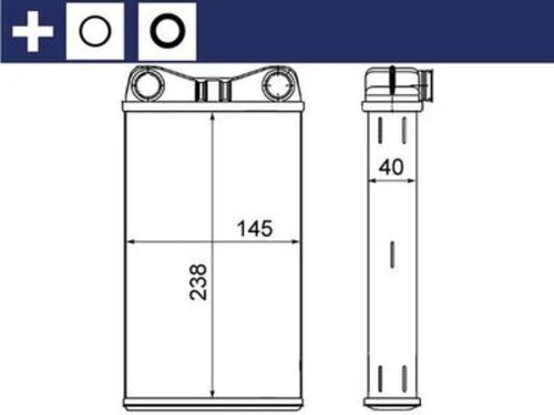 Mahle AH7000S KNECHT  Kalorifer Radyatörü (160×295) Audi A4 (Eno:8Fh351000541)