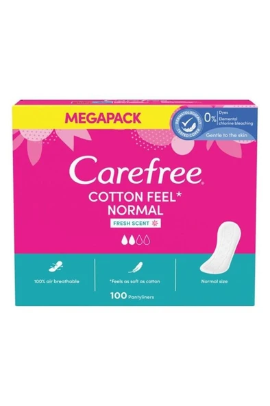 Carefree Normal Cotton Parfümlü 100'lü - 2