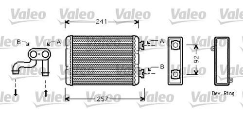 Valeo 812360  Kalorifer Radyatörü Bmw 3 E46