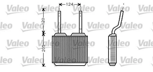Valeo 812146  Kalorifer Radyatörü Vectra A 88-95 182X190X48
