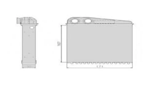 Valeo 812373  Kalorifer Radyatörü CLIO III 05- Modus 04- / Micra K12 02- ürün görseli