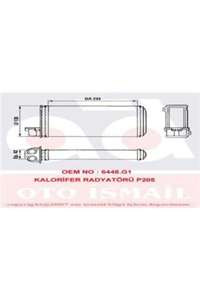 Valeo 883965 Kalorıfer Radyatörü 205 309 Uyumlu - 1