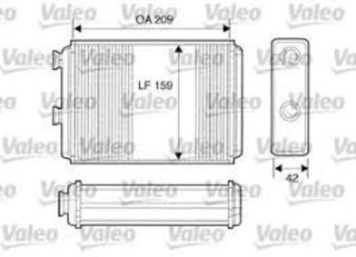 Valeo 812280  Kalorifer Radyatörü Palio Albea Doblo Punto Idea 1.4 - 1