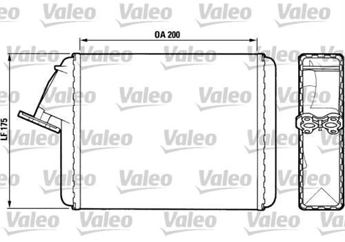 Valeo 883468  Kalorifer Radyatörü C15 84- Vısa 78-