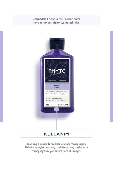 Phyto Violet Purple No Yellow Shampoo 250 ml - 2