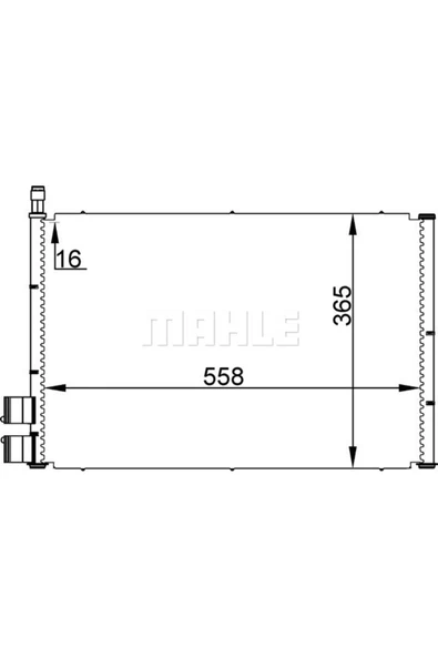 Mahle AC298000S Ac298000s Klima Radyatörü (100×750) Ford Fiesta Iv (eno:8fc351300354)