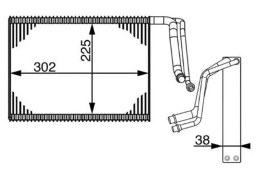 Mahle AE143000S -knecht-behr Ae143000s Evaporator Bmw F20 F22 F30 E87 F32 F34 F35 64119229487 ürün görseli 1
