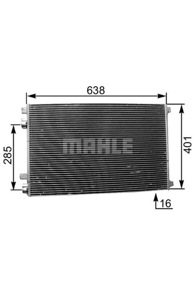 Mahle AC360001S Klıma Radyatörü (105X755) Renault Megane Iı/ Scenic (ENO:8FC351301564) - ürün görseli 1