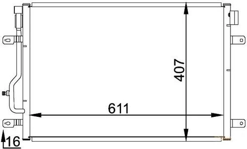 Mga 82198  Klima Radyatörü A4 B6 B7 00- A6 01- ürün görseli