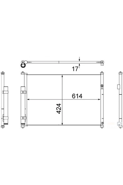 Mga 82212 Klıma Radyatoru-(suzukı: Grand-vıtara 0611 ) - 9531064j00 ürün görseli 1