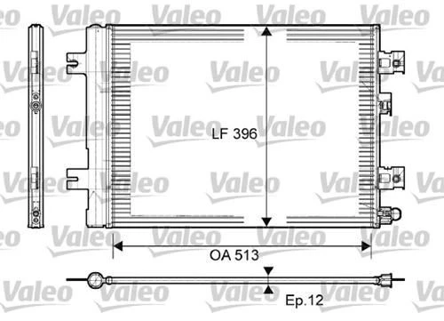 Valeo 814077  Klima Radyatörü Logan I 04- Sandero I 08- Duster 10- / Np200 08-