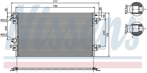 Wisco 8200332852  Klima Radyatörü Mt-At 700X391 Mm Renault Laguna 2 2.0 16 V 05 -