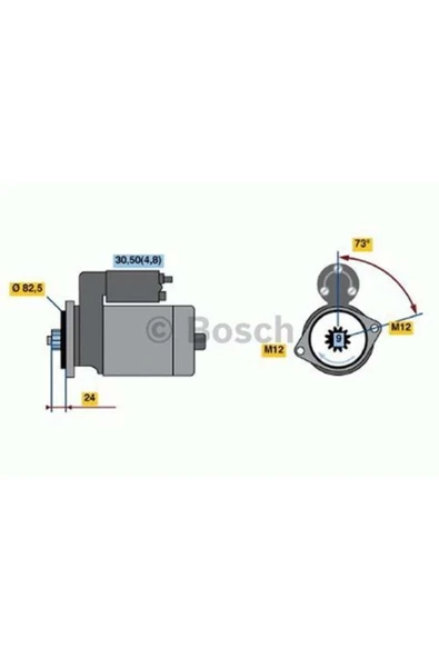 Bosch 0001125055 Mars Motoru Crafter 2.5 Tdı Bjj Bjk Bjl Bjm Uyumlu ürün görseli 1