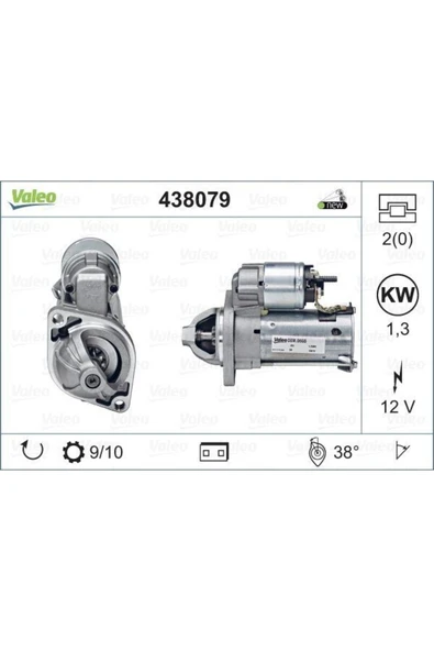 Mars Motoru 12v 1.25kw 9 Dıs D6g5. D6ra83 Mercedes A Serısı 99-04 B200 05- ürün görseli 1