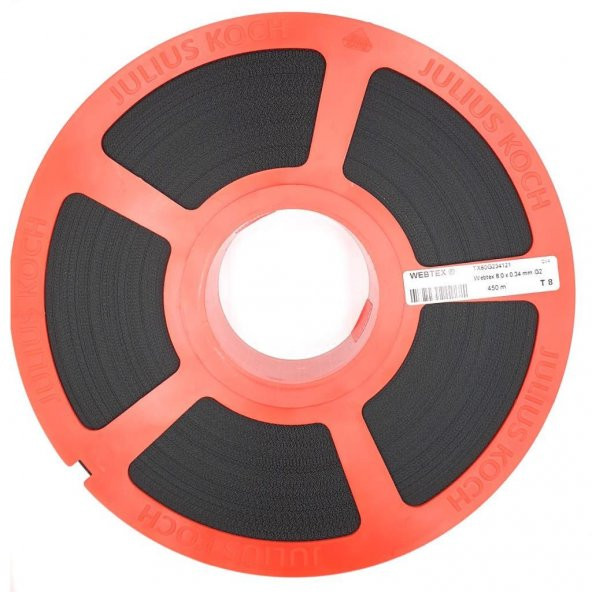 Julius Koch Webtex 8x0,34 mm Brisoley Pancur Kaldırma Bantı Siyah  JKTX80G234121