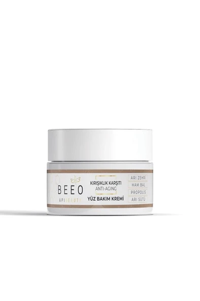 BEE'O Apibeauty Arı Zehirli Propolisli Arı Sütlü Anti Aging Yüz Bakım Kremi 50ml